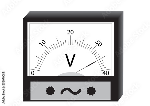 The voltmeter is a physical device for measuring the voltage in an electrical circuit.