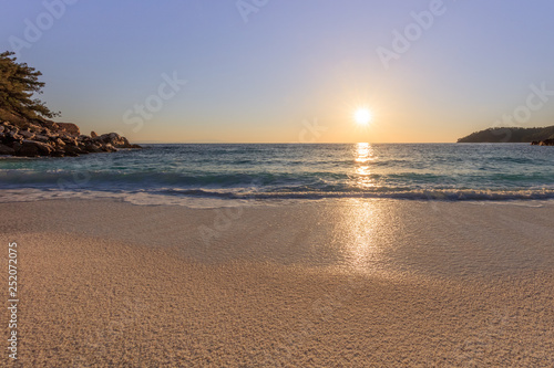 Marble beach (Saliara beach), Thassos Islands, Greece
