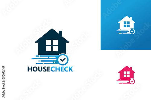 House Check Logo Template Design Vector, Emblem, Design Concept, Creative Symbol, Icon © alimmus
