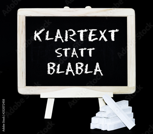 Klartext statt blabla photo