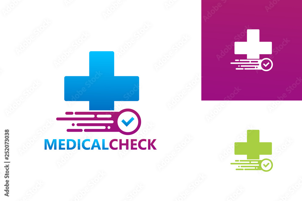 Medical Check Logo Template Design Vector, Emblem, Design Concept, Creative Symbol, Icon Medical Check Logo Template Design Vector, Emblem, Design Concept, Creative Symbol, Icon