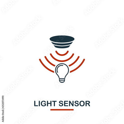 Light Sensor icon from sensors icons collection. Creative two colors design symbol light sensor icon. Web design, apps, software usage. UI and UX