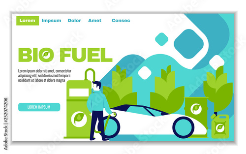 Website template of bio fuel