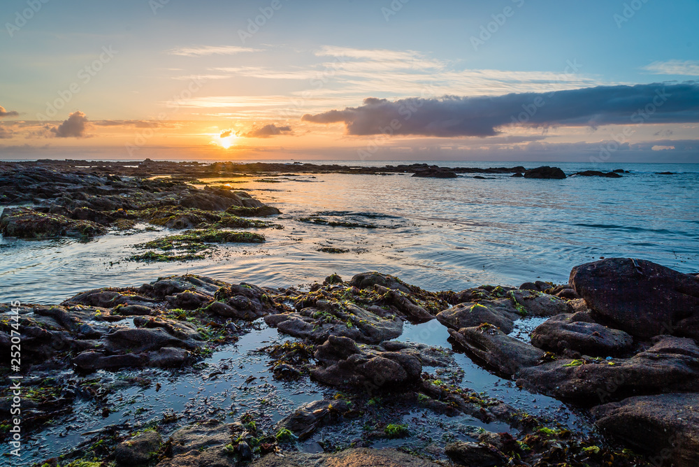 Obraz premium Sunset in Le Croisic region in Brittany in France