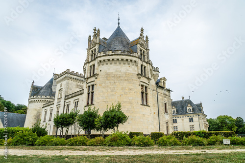 BrezÃ© castle attraction in Loire region in France