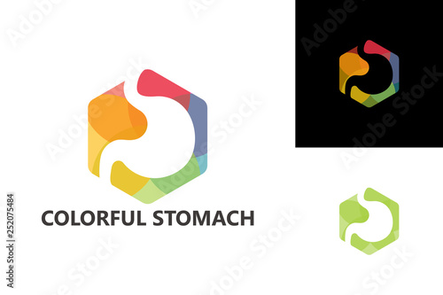 Colorful Stomach Logo Template Design Vector, Emblem, Design Concept, Creative Symbol, Icon