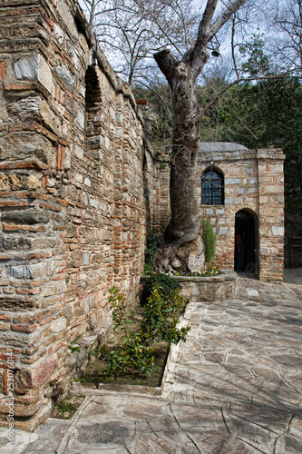 world locations,Asia,Europe,turkey,eagean,ephesus, Mt. Koressos, The House of the Virgin Mary, Exterior of the restored house now serving as a chapel photo