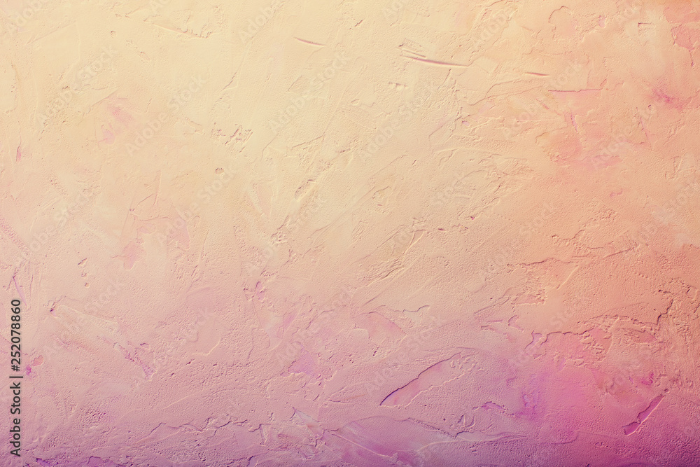 Fototapeta premium Rosy stone background, plaster, toning, banner, copy space