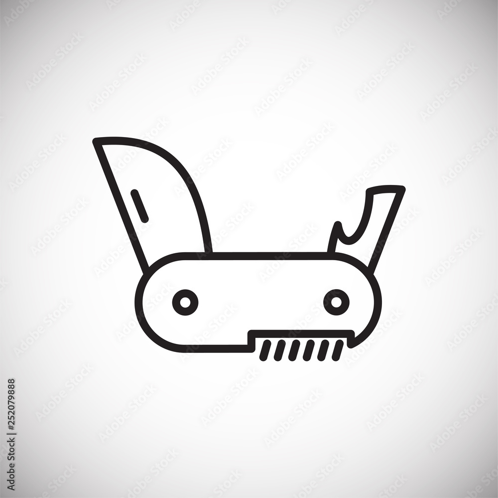 Camping knife line icon for graphic and web design, Modern simple vector sign. Internet concept. Trendy symbol for website design web button or mobile app. Camping knife line icon for graphic and web design, Modern simple vector sign. Internet concept. Trendy symbol for website design web button or mobile app.