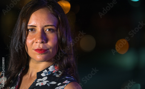 Wallpaper Mural Portrait of a woman at night Torontodigital.ca