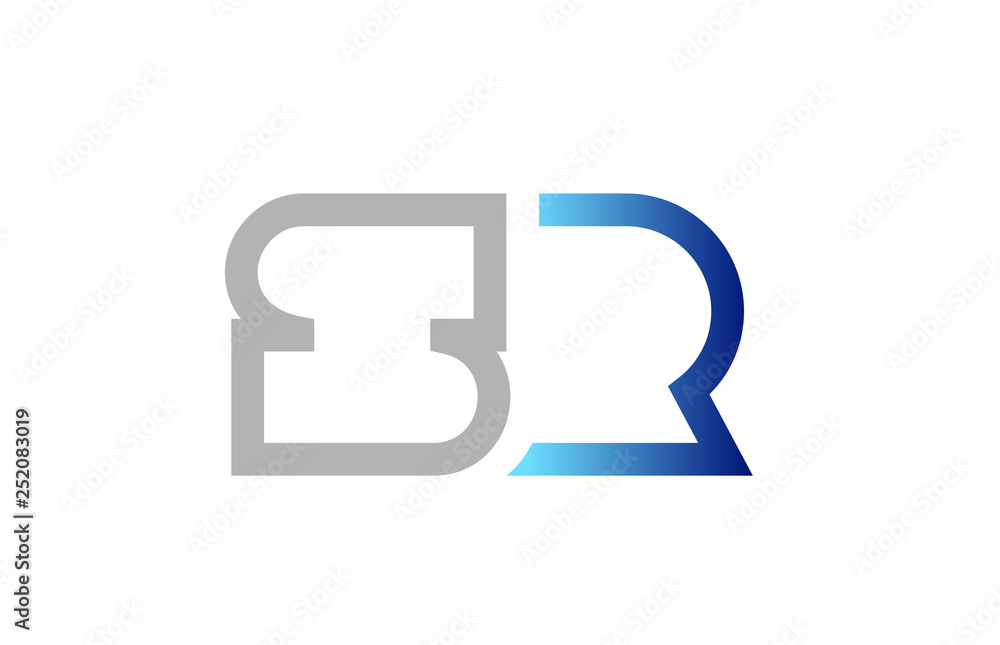 blue grey alphabet letter logo combination design blue grey alphabet letter logo combination design