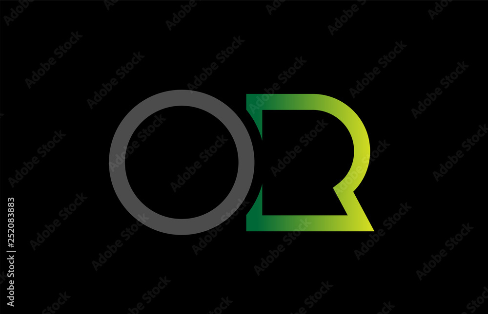 green black grey alphabet letter logo combination design green black grey alphabet letter logo combination design