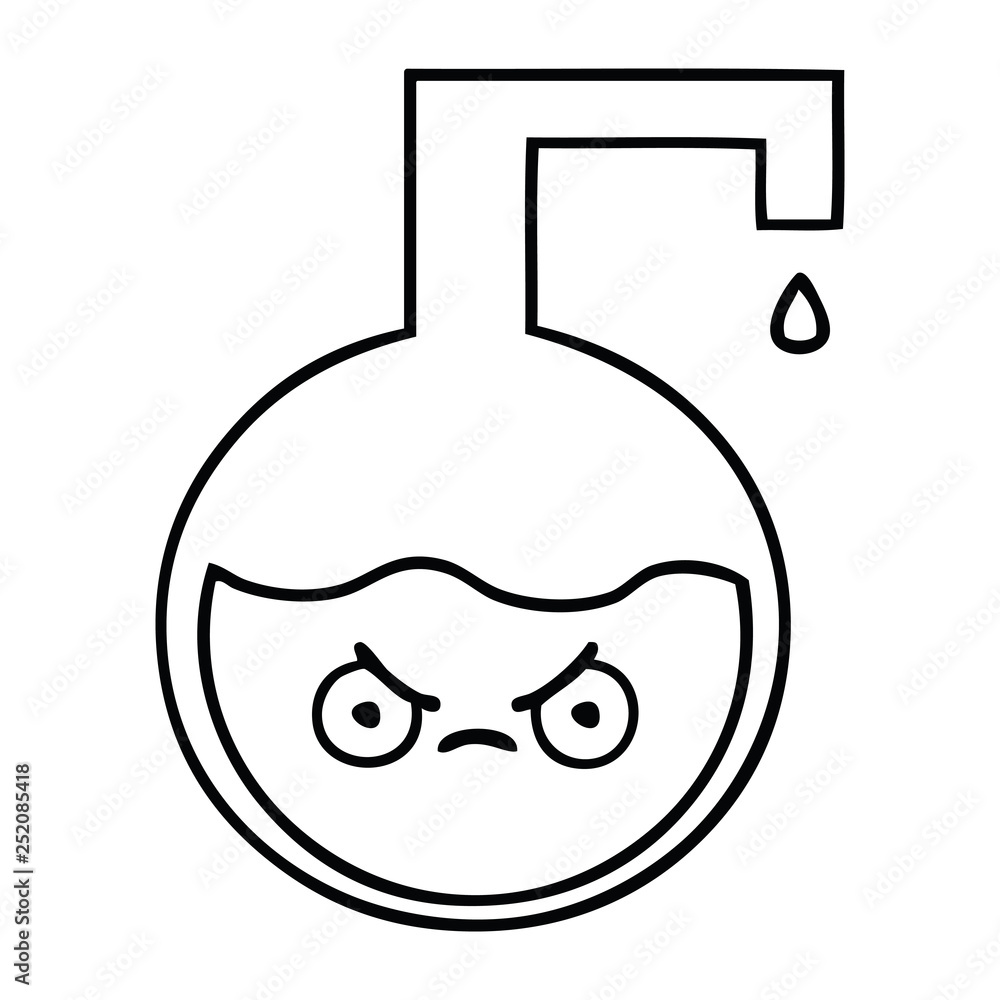 line drawing cartoon science experiment line drawing cartoon science experiment