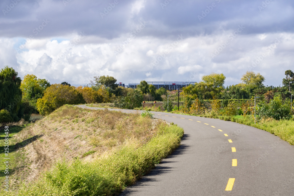 Guadalupe River Trail, Santa Clara, south San Francisco bay area, California