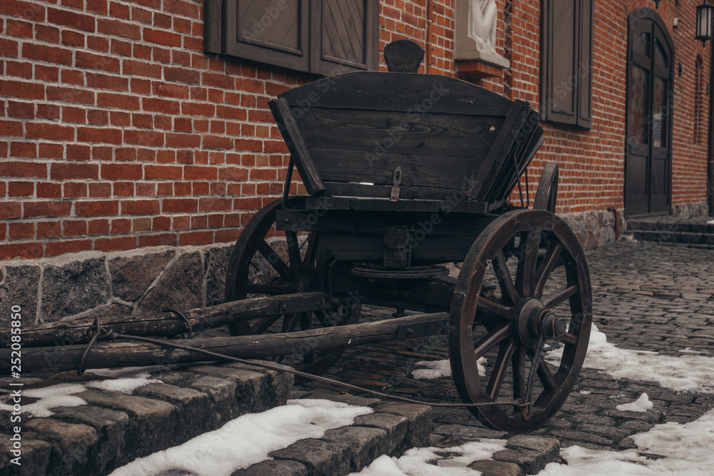 Medieval wagon cart