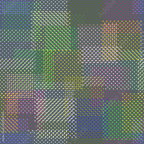 Endless colorful pattern with squares have been scattered randomly