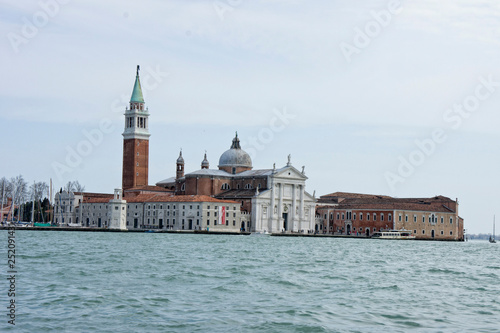 Gondola, San Marco canal, San Giorgio Maggiore church, Venice, Italy, Europe © saik20