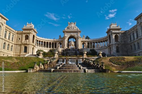 Palais Longchamp during a sunny day in Marseille, France