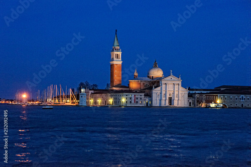 Gondola, San Marco canal, San Giorgio Maggiore church, Venice, Italy, Europe