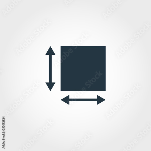 Area Measurement icon from measurement icons collection. Creative element design area measurement icon. Web design, apps, software usage. UI and UX