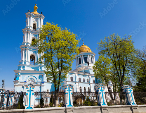 Ancient Savior Transfiguration Cathedral. City Sumy, Ukraine