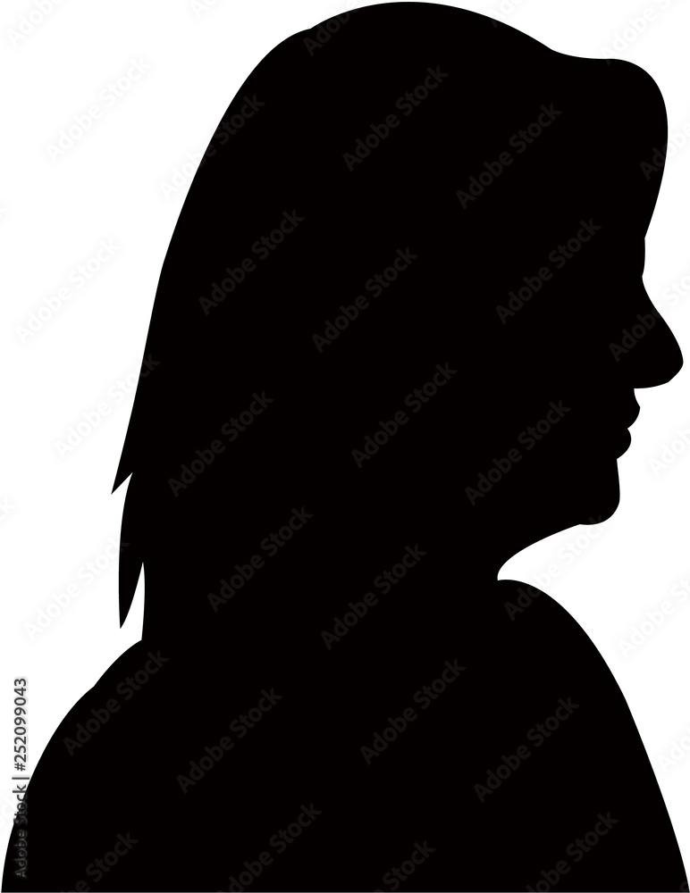woman head silhouette vector woman head silhouette vector