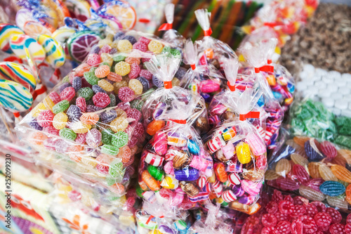 Colorful Confectionery At Candy Store