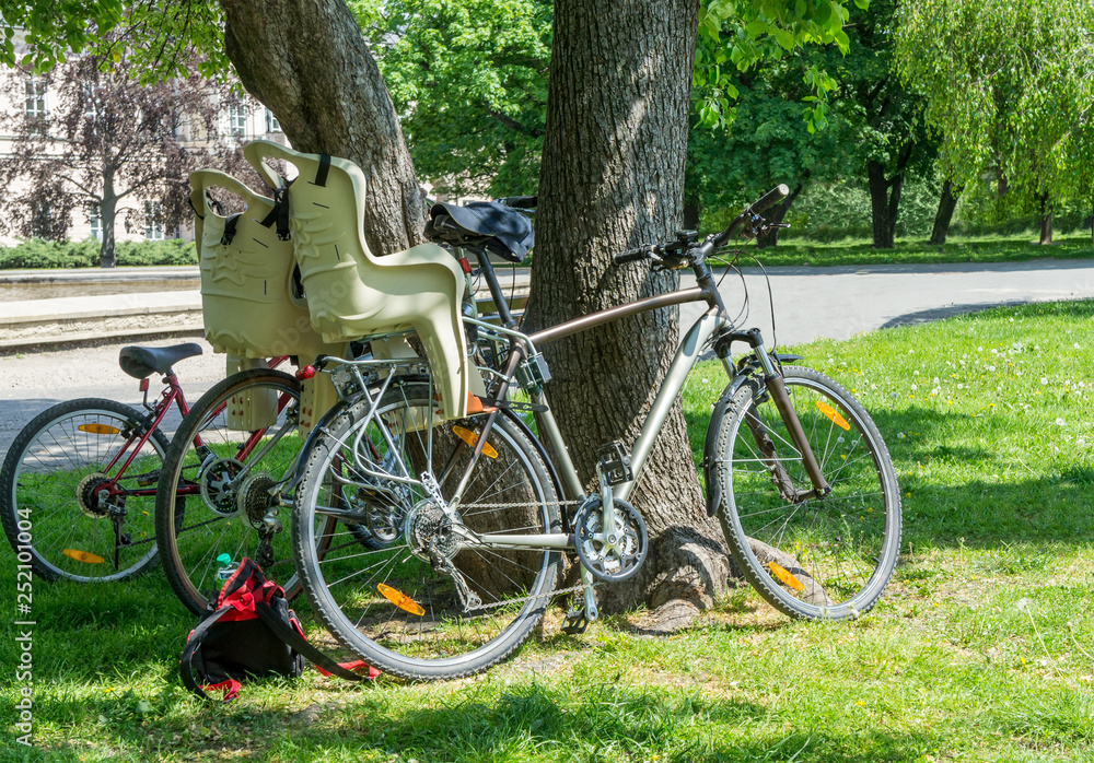 Bikes in park