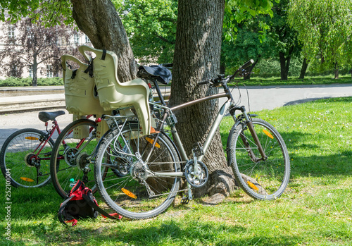 Bikes in park