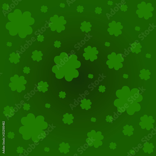 green background with clover