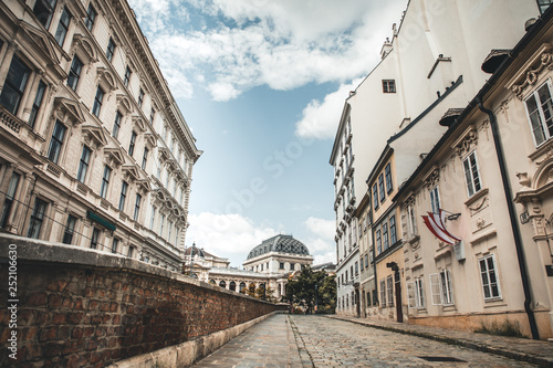 Photography Streets of Vienna city in austria in autumn