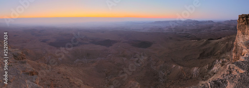 Sunrise over the Ramon Crater, Israel