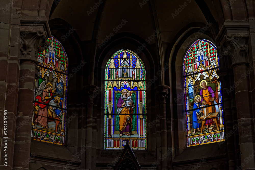 Église Saints-Pierre-et-Paul, Obernai, Bas-Rhin, Alsace, Grand Est, France