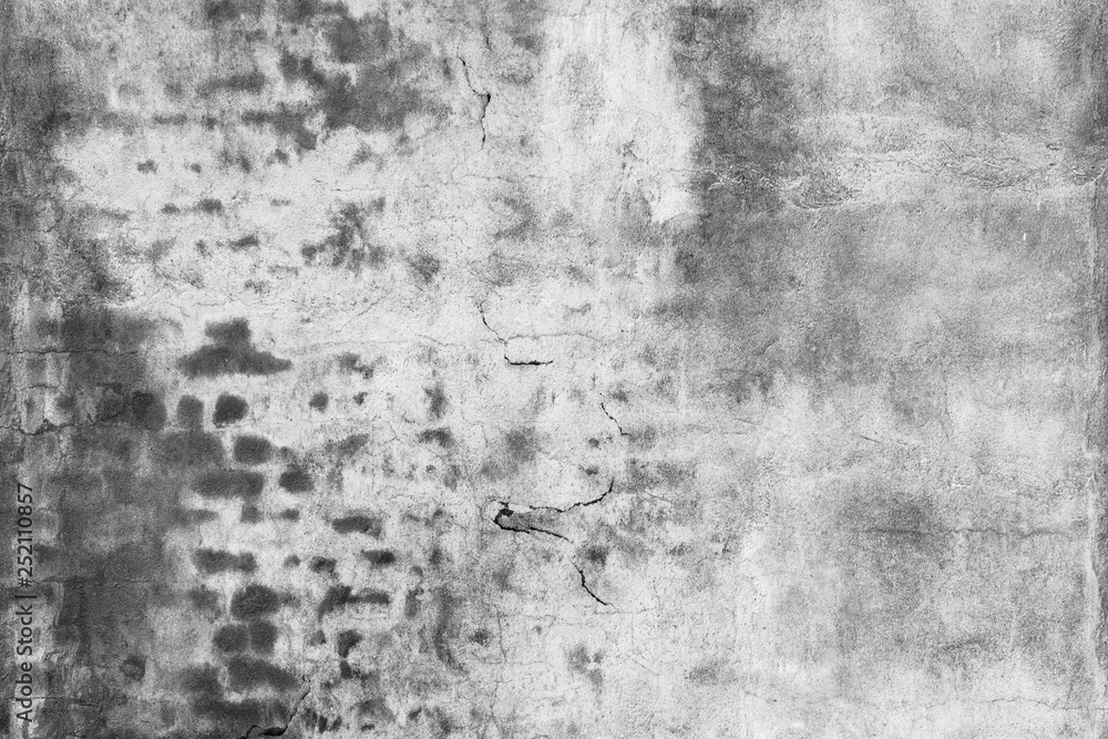 Fototapeta premium Texture of old gray concrete from the wall