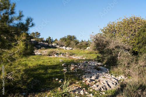 View of the Jerusalem hills. Khirbet Hanot. Israel .