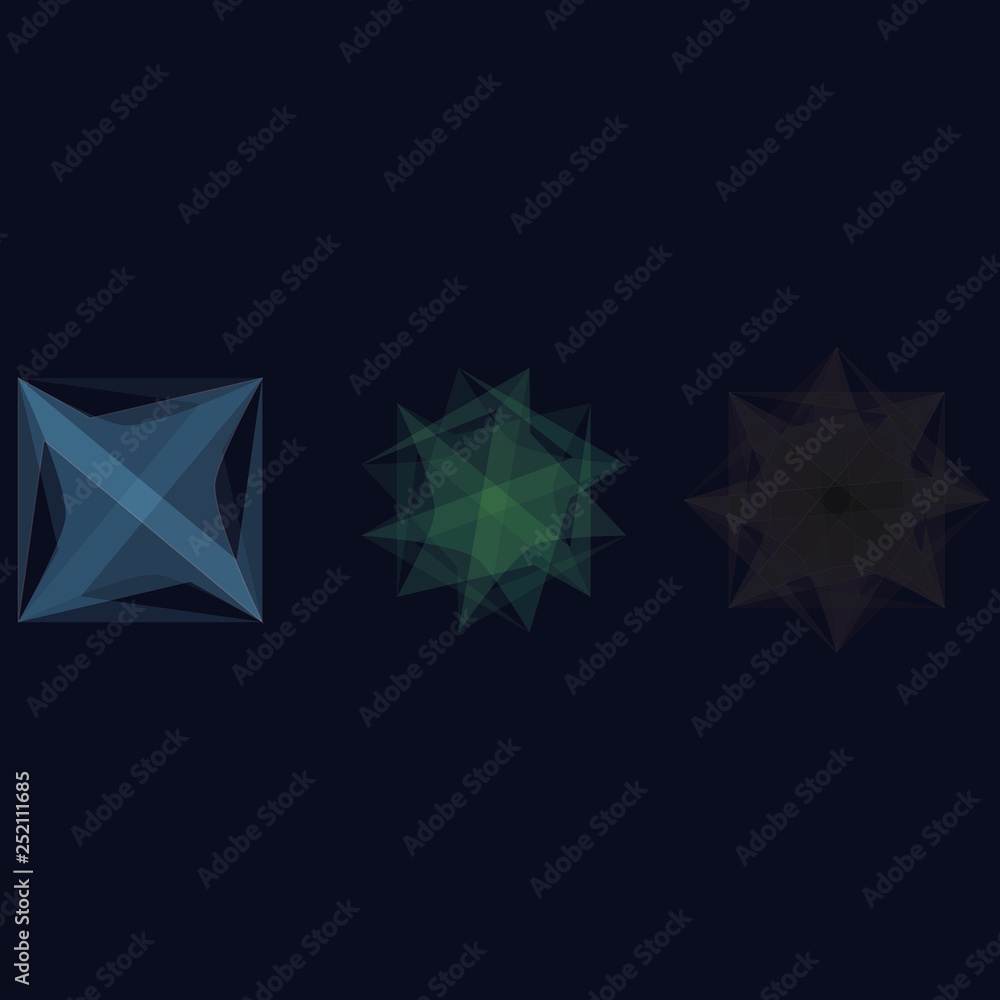 Obraz premium Holiday patterns of stars and flowers for gifts ground