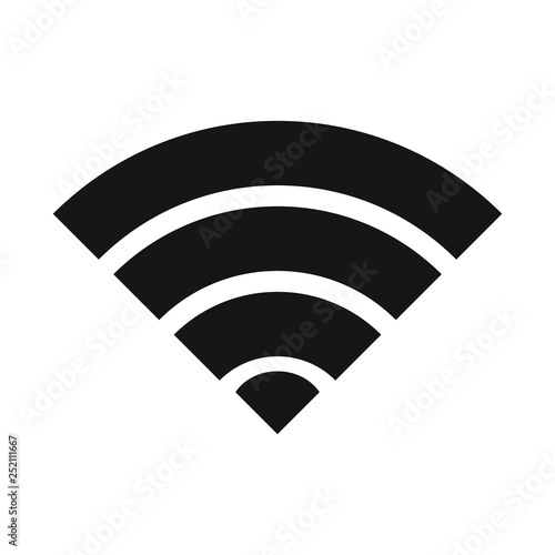 Wireless and wifi icon or wi-fi icon sign for remote internet access, Podcast vector symbol, vector illustration
