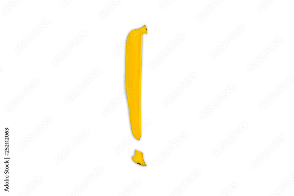 exclamation point made of bananas exclamation point made of bananas