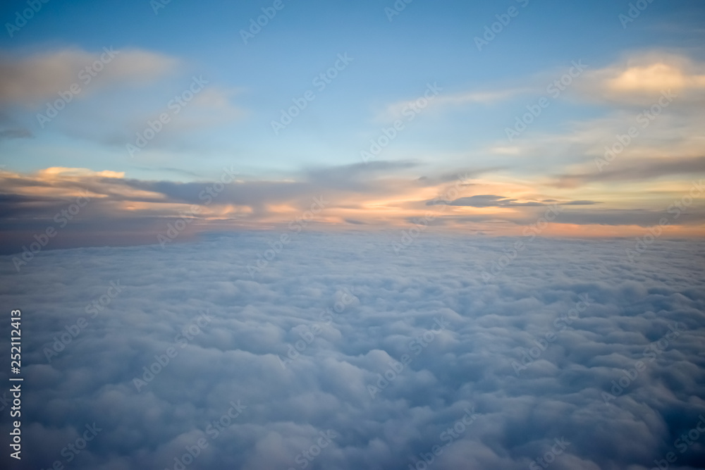 A beautiful clouds landscape seen from above
