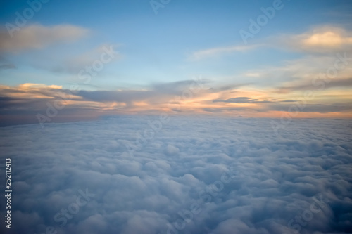 A beautiful clouds landscape seen from above