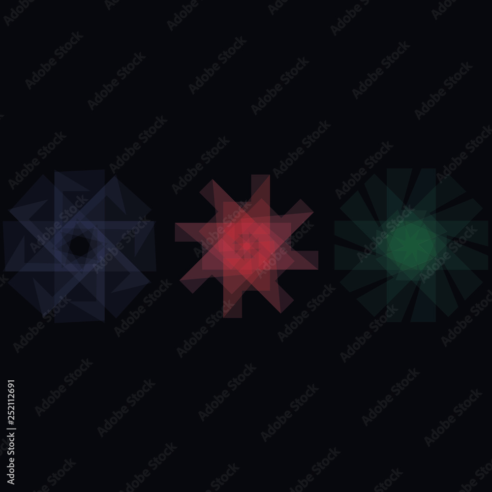 Holiday patterns of stars and flowers for gifts ground Holiday patterns of stars and flowers for gifts ground