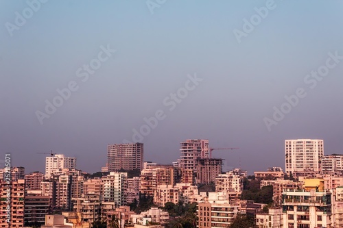 mumbai skyline view or arial view of mumbai city 