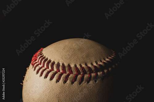 Photography Dirty old baseball