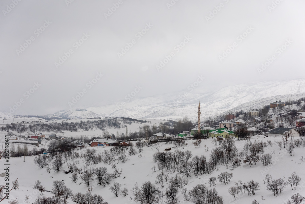 Turkey Bingol Snow view