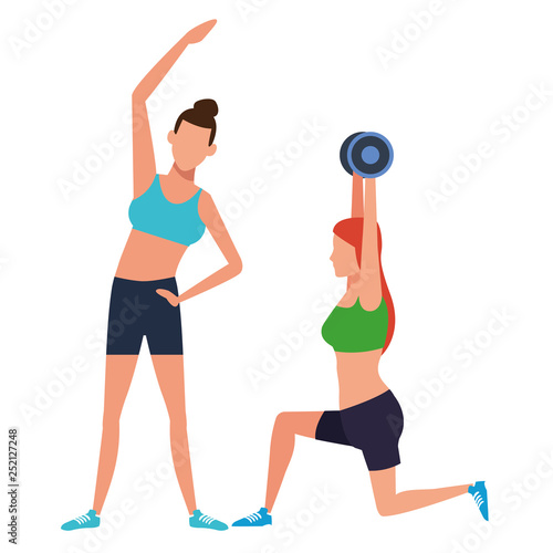 women working out