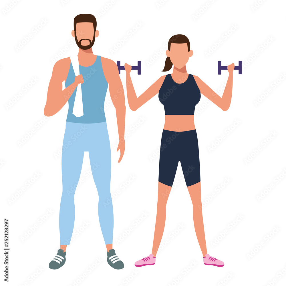 couple working out couple working out