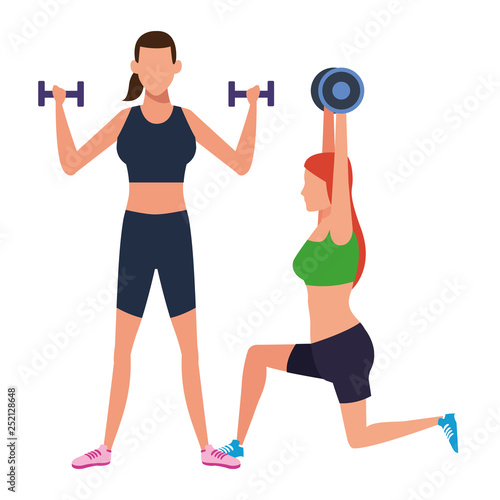 women working out