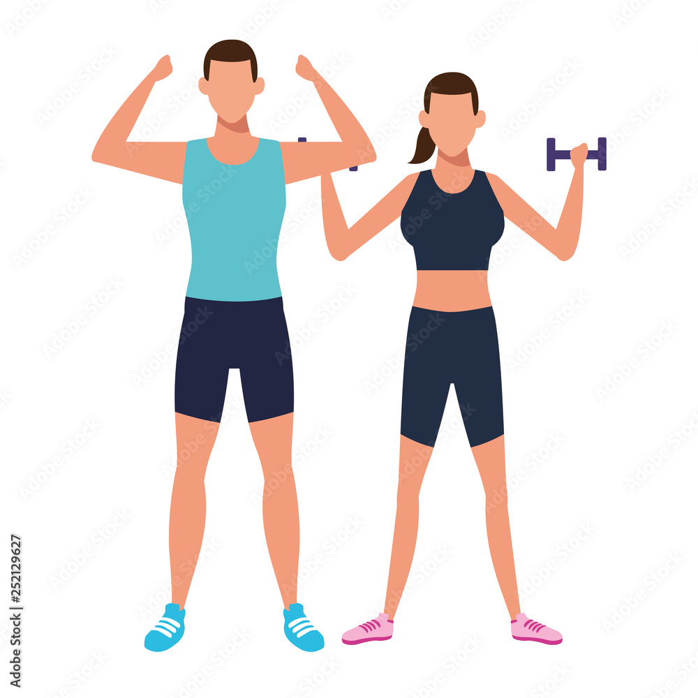couple working out couple working out