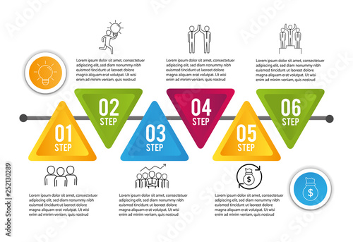 infographic proccess diagram data information