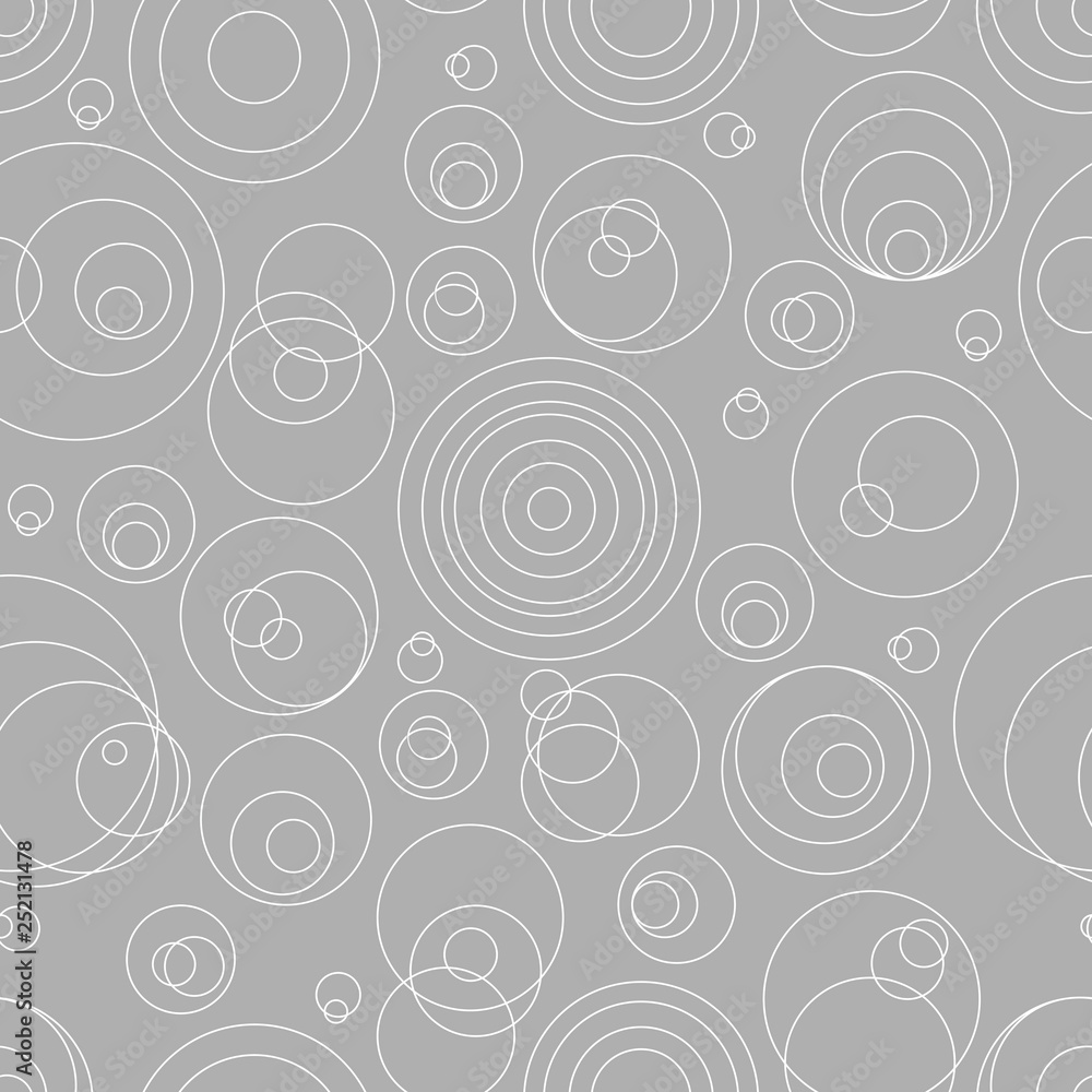Abstract seamless pattern with randomly circles of thin lines. Abstract background with little circles. Vector illustration. Abstract seamless pattern with randomly circles of thin lines. Abstract background with little circles. Vector illustration.